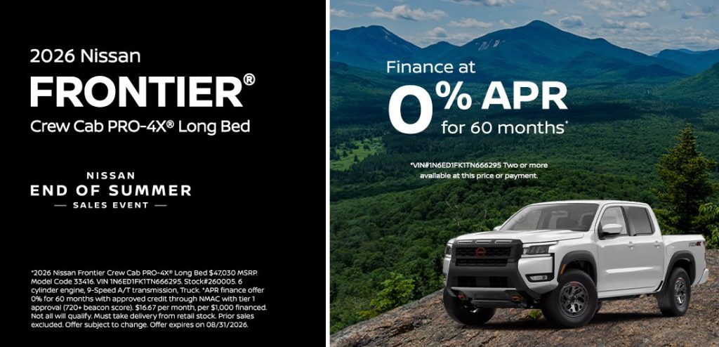 2026 Nissan Frontier Crew Cab PRO-4X® Long Bed