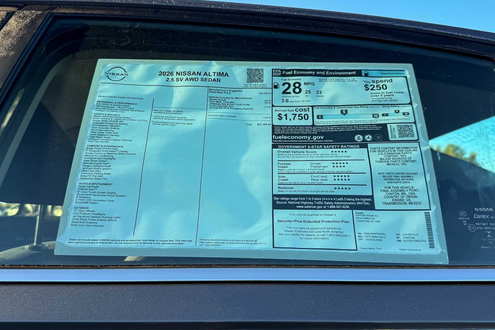 2026 Nissan Altima SV