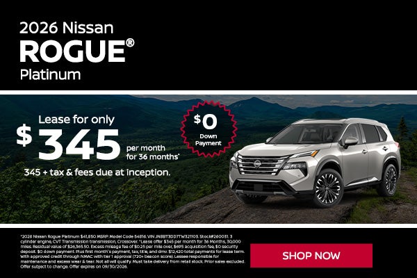 2026 Nissan Rogue Platinum