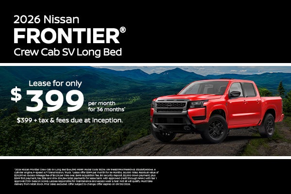 2026 Nissan Frontier Crew Cab SV Long Bed